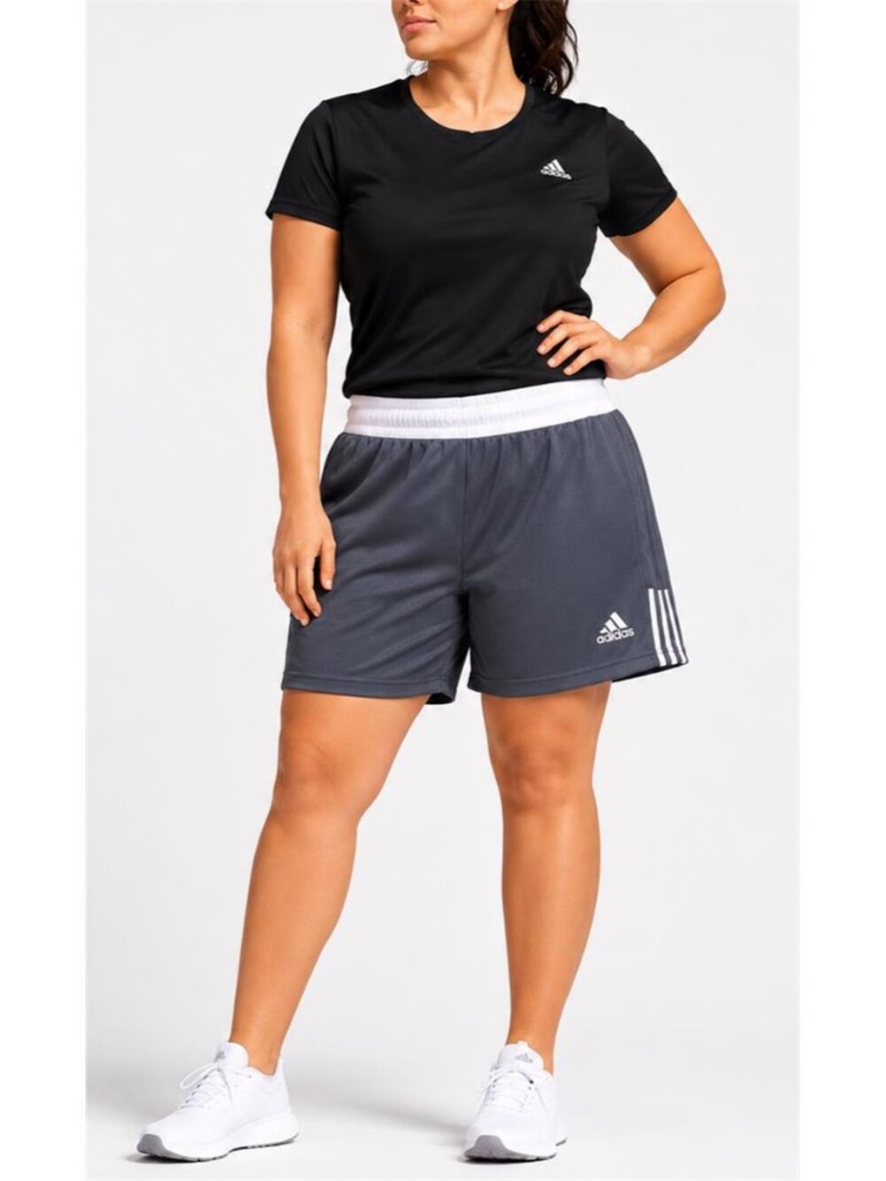 Adidas 3G Speed Rev Shorts 3XL Gray White Basketball Athletic NWT Plus Size